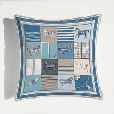Nordic Square Geometric Patterns Indian Block Print Cushion Covers Morocco Pillow Covers