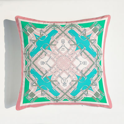 Home Decor Printed Cushion Cover Fashion Luxury Square Jacquard Throw Pillow