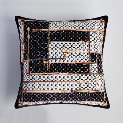 Office  grey geometric cushions modern throw pillows Striped Pattern Thicken