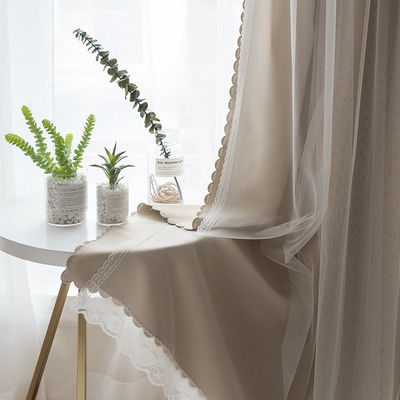 100% Polyester Curtain Fabric Blackout Breathability Linen Home Textile