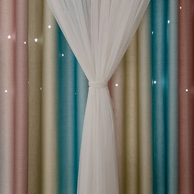 Modern Simplicity Green Leaf Digital Print Curtain Fabric