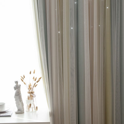 Home Decor Polyester Curtain Fabric Printed Linen Blackout Window