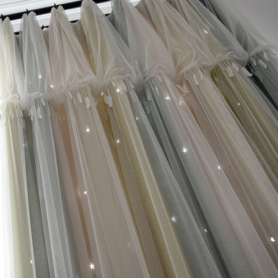 Home Decor Polyester Curtain Fabric Printed Linen Blackout Window