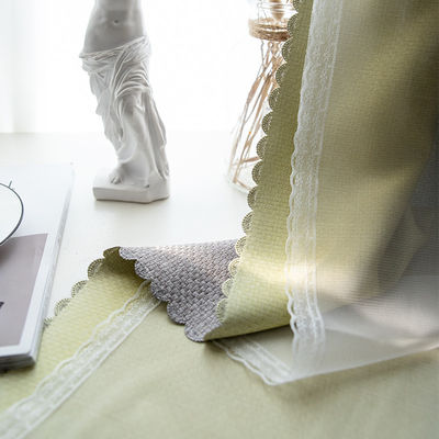 Hotel 100% Polyester Curtain Fabric Plain Luxury Home Textile