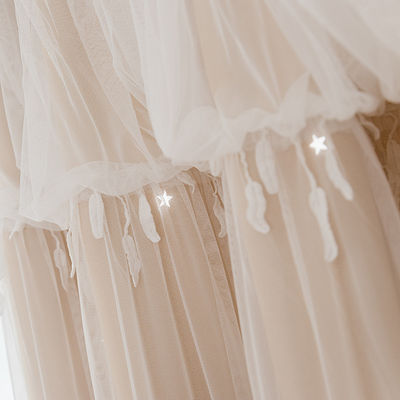 Lightweight Curtain Sheer Fabric Pinstripe Drapery Linen Flame Retardant