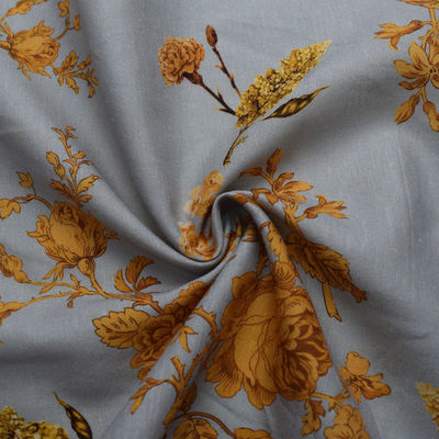 Dress Floral Breathable Viscose Rayon Fabric Crepe Print
