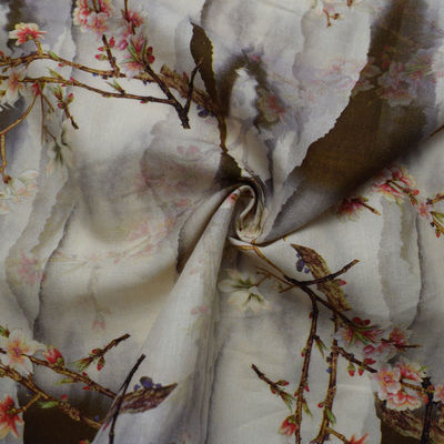 Challis 30s*41s Textile Spun Viscose Blend Rayon Fabric Cloth Digital Printing