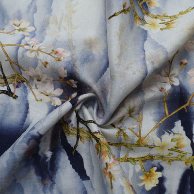 Challis 30s*41s Textile Spun Viscose Blend Rayon Fabric Cloth Digital Printing