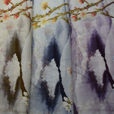 Challis 30s*41s Textile Spun Viscose Blend Rayon Fabric Cloth Digital Printing