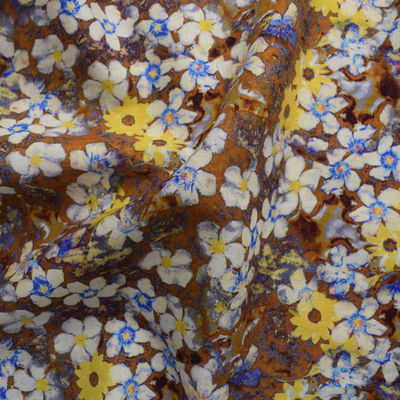 Woven 100% Viscose Rayon Fabric Digital Printed Rayon Challis Textile Floral Pattern