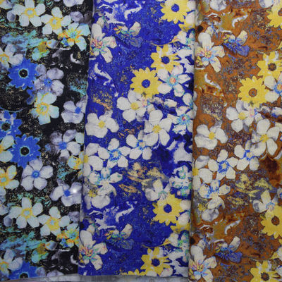 Woven 100% Viscose Rayon Fabric Digital Printed Rayon Challis Textile Floral Pattern