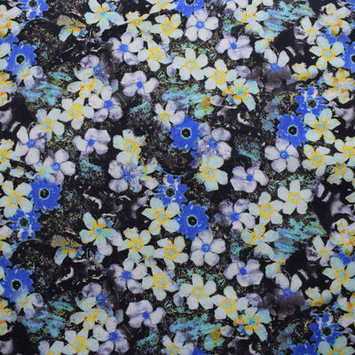 Woven 100% Viscose Rayon Fabric Digital Printed Rayon Challis Textile Floral Pattern