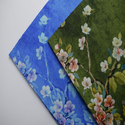 Modern Polyester Cotton Fabrics Ramie Cotton Silk Printed Fabric