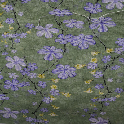 Digital summer burgundy print cotton For Lady Dress Linen Print