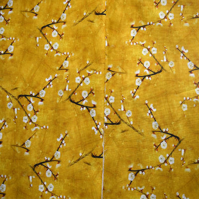 21s*21s Digital Ramie Table Runner Cotton Floral Print Satin Fabric