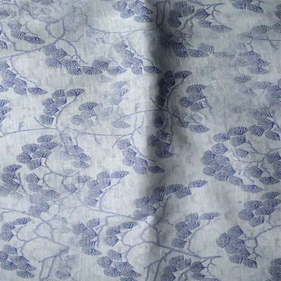 30% Ramie 70% Cotton Heat Transfer Printing Patterned Linen Fabric Home Textile