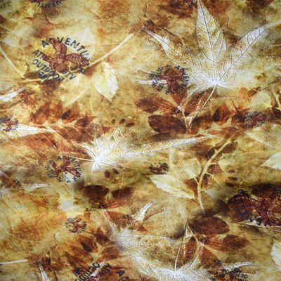 Floral Polyester Printing Fabric Digital Custom Hemp Linen Rayon Fabric