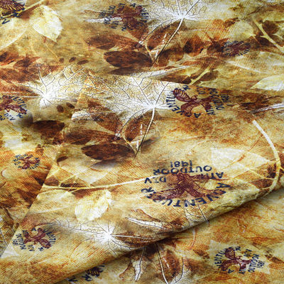 Floral Polyester Printing Fabric Digital Custom Hemp Linen Rayon Fabric