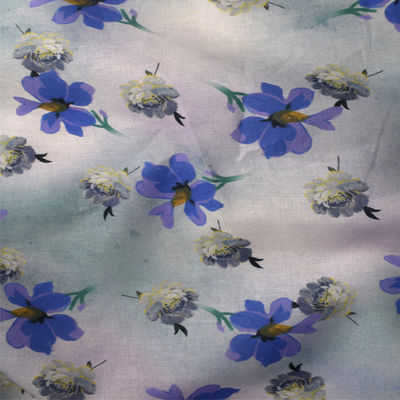 190GSM  Imitation Cotton Dull Satin Spun Polyester Knitted Fabric