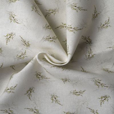 Dress Polyester Printing Fabric Cotton Woven Fabric Linen Ramie Cloth