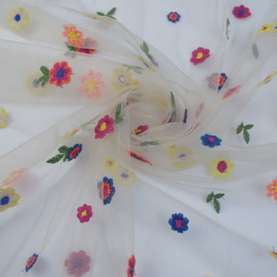 160CM Embroidery Good Nylon Soft Mesh Dress Fabric Tulle Lace