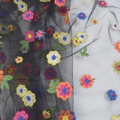 160CM Embroidery Good Nylon Soft Mesh Dress Fabric Tulle Lace