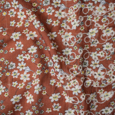 Jacquard Embroidered Polyester Cotton Fabrics For Garment Dress Textile Fabric