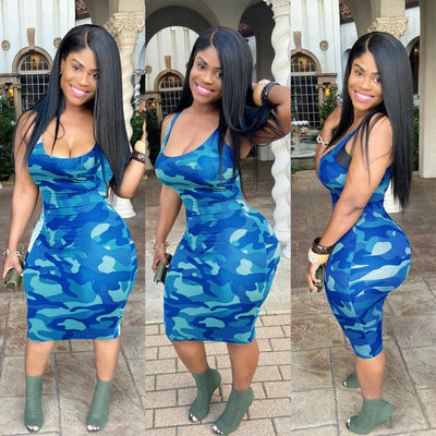 Plus Size Club Maxi Sexy Sleeveless Dresses Summer UNeck Slit