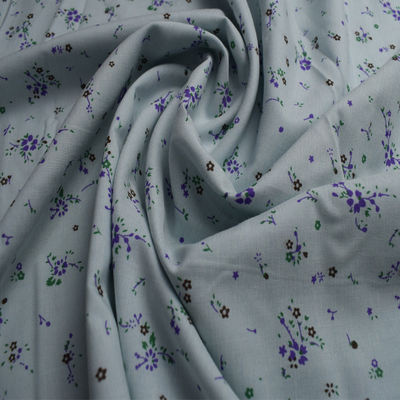 105 gsm 100% Polyester Cotton Fabrics Printed Soft Feeling