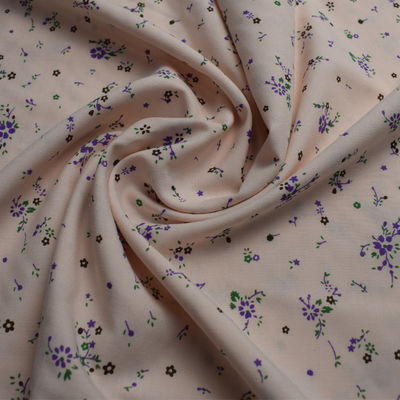 105 gsm 100% Polyester Cotton Fabrics Printed Soft Feeling