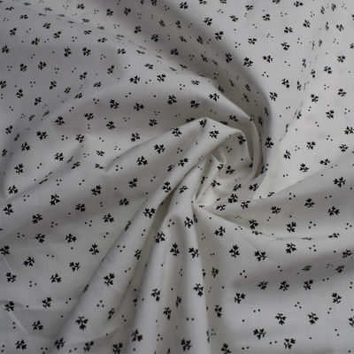 Printing Lycra 115gsm Plain White Cotton Fabric Flame Retardant