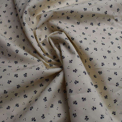 Printing Lycra 115gsm Plain White Cotton Fabric Flame Retardant