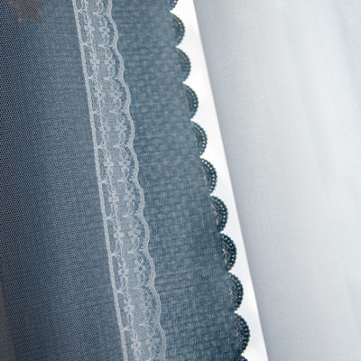 Jacquard Curtain Home Textile Fabric Solid Color Shower Curtain