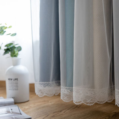 Blackout Coffee Textured Shower Cotton Curtain Fabric