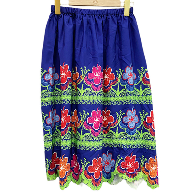 High Quality Beach Skirt Women Embroidered Comfortable And Breathable Custom Printed Floral Dress