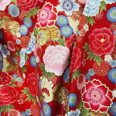 OEM Bronzed Print Christmas Twill Cotton Fabric For Decorate  Clothes
