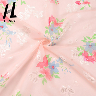 Soft Tulle Print Pattern 100% Polyester Mesh Fabric For Women'S Dress
