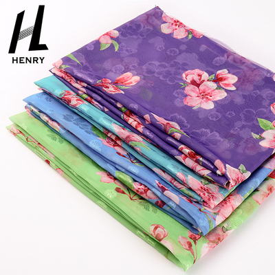 Custom Pattern Chiffon Fabric Print Mesh For Decoration Accessories