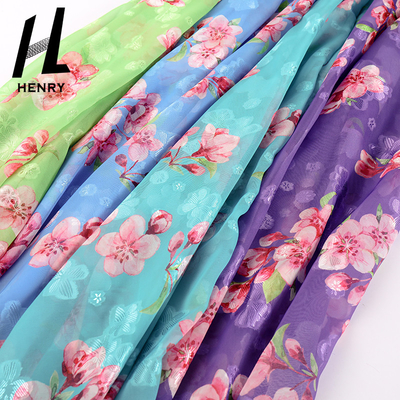 Custom Pattern Chiffon Fabric Print Mesh For Decoration Accessories