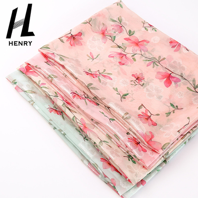 Apparel Woven Polyester Digital Printing Fabric Customized Color
